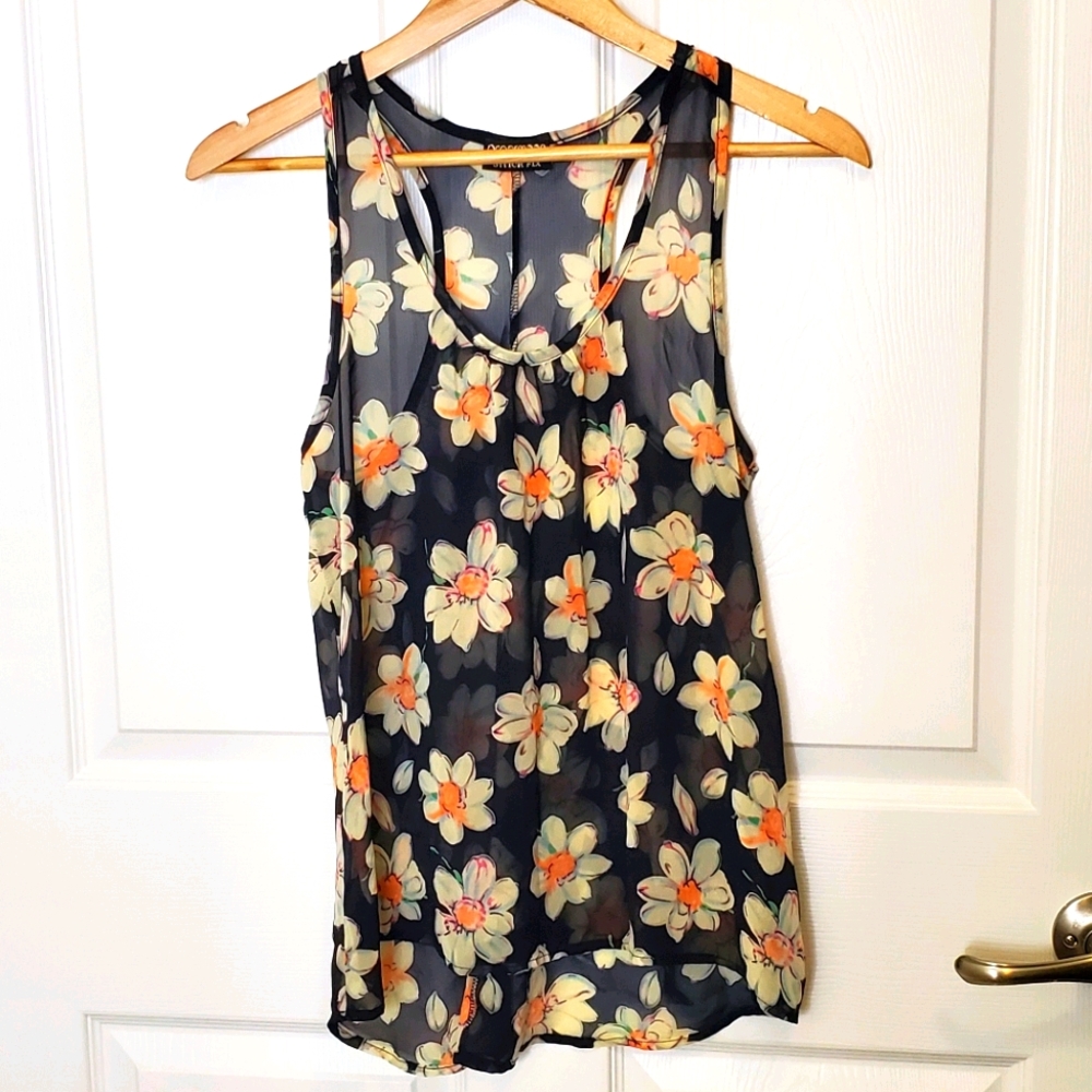 Stitchfix Paper Moon Sheer Daisy Tank Small